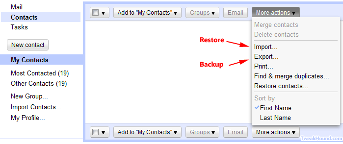 backing up yahoo mail